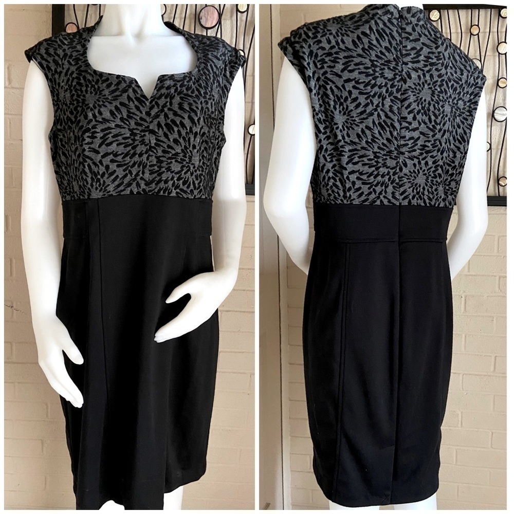 LONDON Times Animal Prints Sleeveless Dress